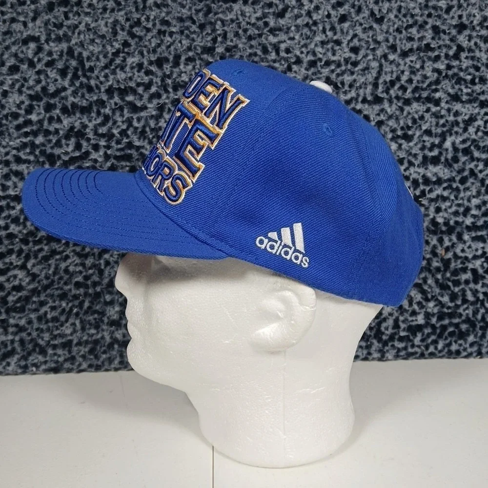 Adidas Golden State Warriors Hat Mens Official NBA Draft Cap Blue Snapback